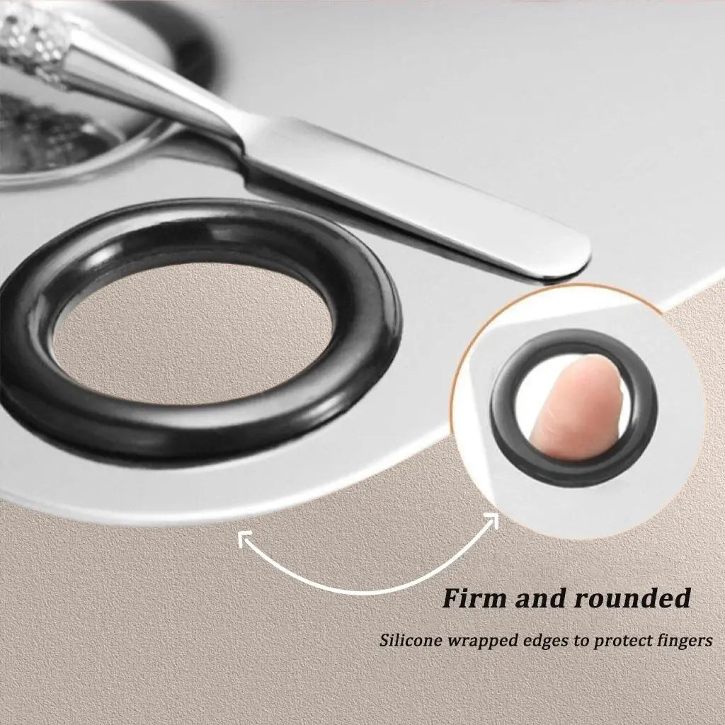 Stainless Steel Makeup Mixing Palette With Spatula Durable Beauty Tool For Foundation And Eye Shadow