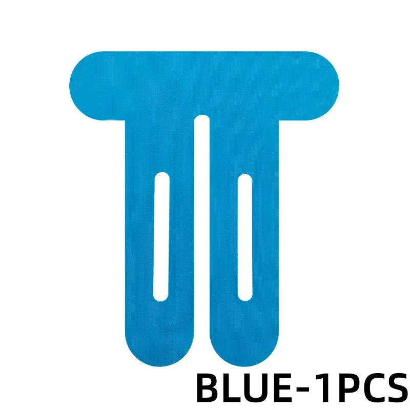 Kinesiology tape, blue, pre-cut for knee and posterior thigh, 1 piece by Simples Market
