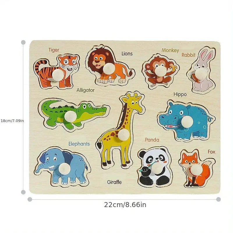 Montessori Geometry Puzzle Board for Beginners Handheld Shape Matching Educational Toy for Early Learning
