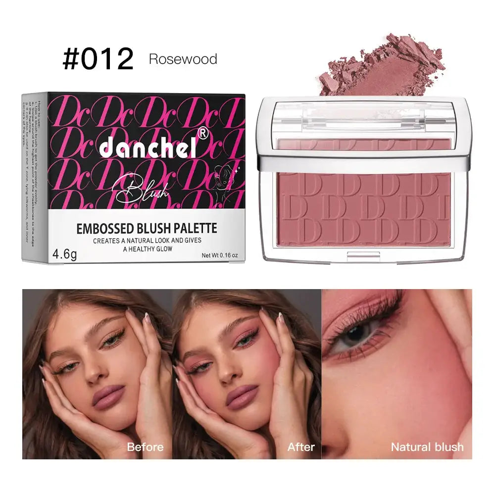 Brand Face Matte Blush Palette Natural Rosy Tint For Brightening And Contouring Finish