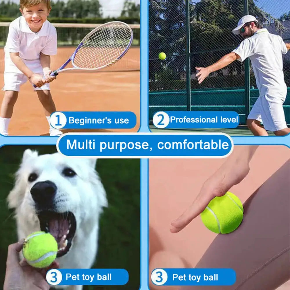 Six Or Twelve Pack Tennis Balls With Mesh Carry Bag High Elasticity For Dog Playing Outdoor Training