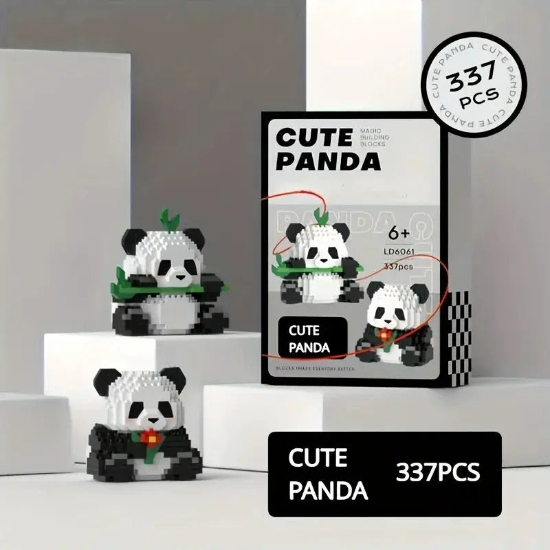 Cute Panda Building Blocks DIY Educational Toy For Ages 14 And Up Ideal Christmas Halloween Thanksgiving Gift