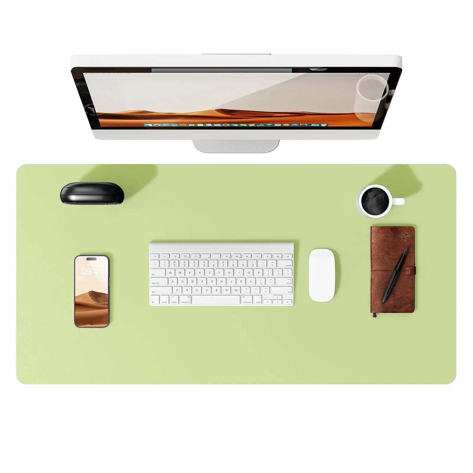 Large PU Leather Desk Pad Mouse Pad For Office Non Slip Leather Desk Mat Laptop Desk Pad Protector