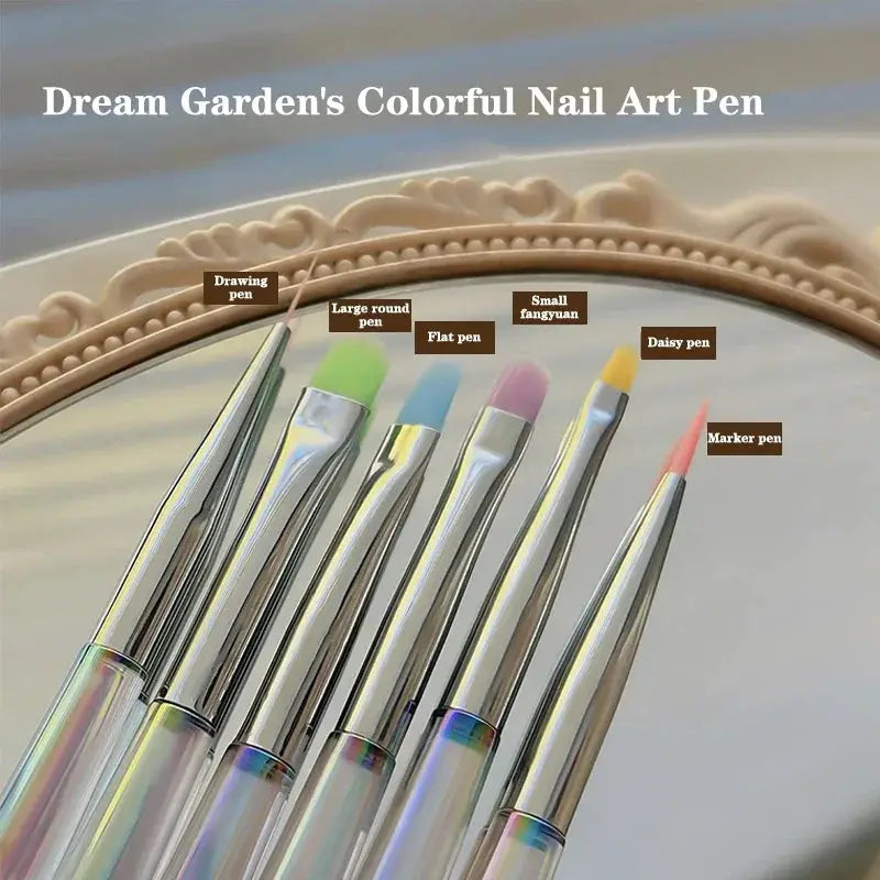 Aurora Nail Design Art Pen Transparent Brush For Precise UV Gel Extension And Intricate Nail Art Tool