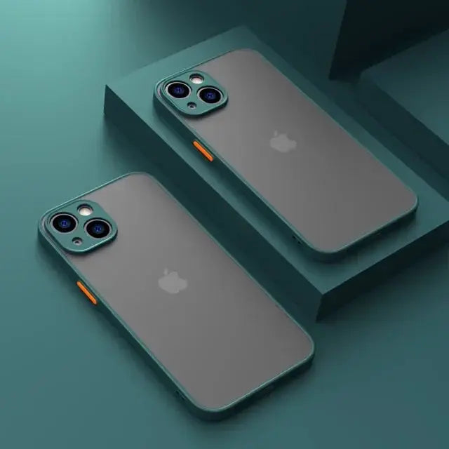 LuxGuard Matte Silicone Phone Case For iPhone 7 To 15 Pro Max Shockproof Anti Fingerprint