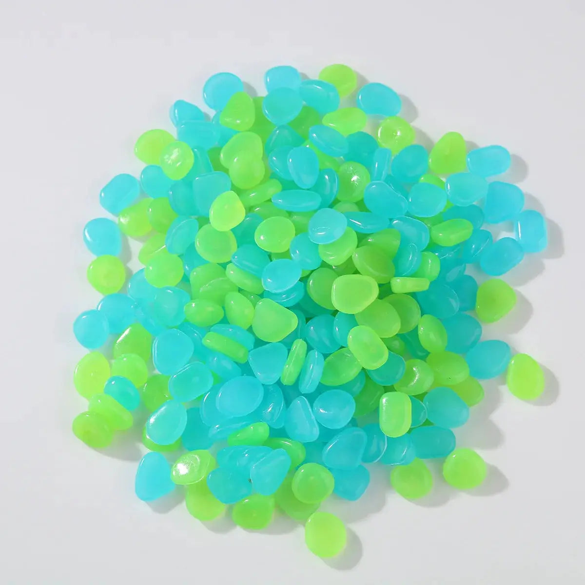 100 Pieces Luminous Stones For Garden And Fish Tank Landscape Glow In The Dark Goose Shaped Decorative Stones