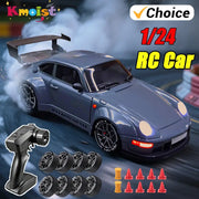1:24 Scale RC Drift Car Remote Control With 2.4G Radio High Speed Model Vehicle For Boys And Kids Gifts