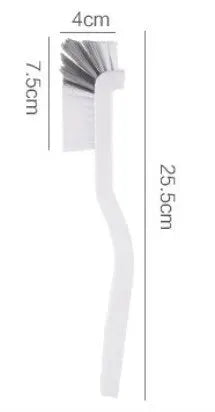Japanese Style Sink Brush With Long Elbow Handle And Tail Hole For Wall Hanging Crevice Cleaning Accessories