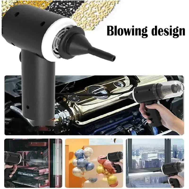 9000Pa Wireless Car Vacuum Cleaner With USB Charging 1200mAh Portable Mini Wet And Dry Cleaning