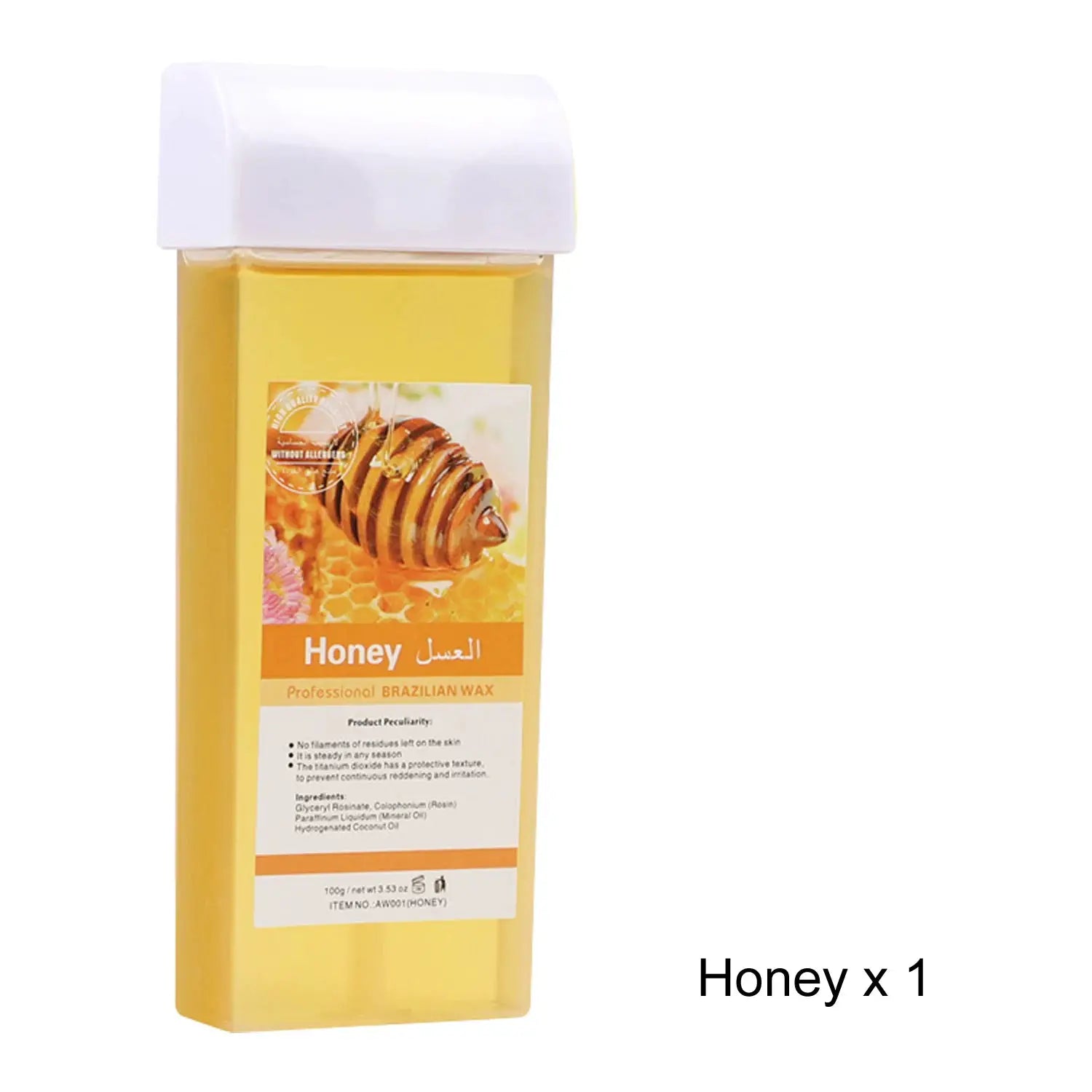 Roll-on wax refill in honey yellow for hair removal, Simples Market, 1 count