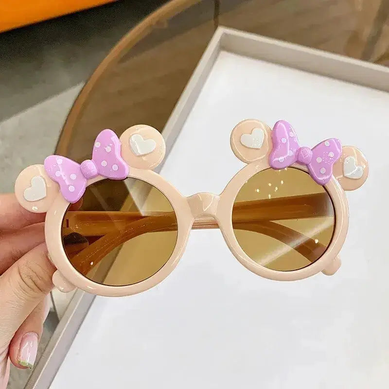 UV400 Cartoon Sunglasses For Kids Boys Girls Lightweight Plastic Frame Sun Protection Outdoor Shades