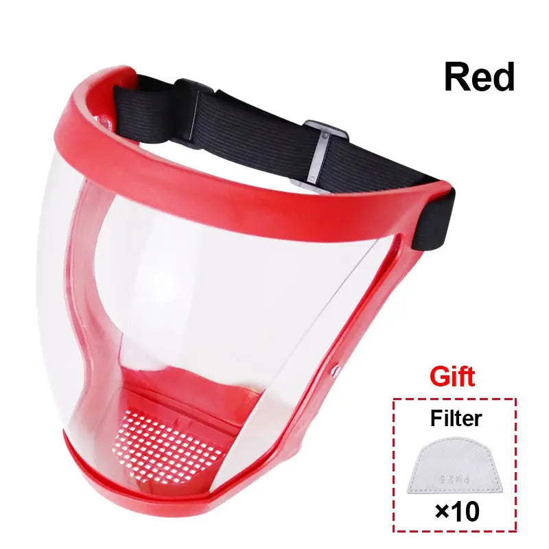 Transparent Face Shield Mask For Work Protection Reusable Protective Shield For Kitchen And Hospitality