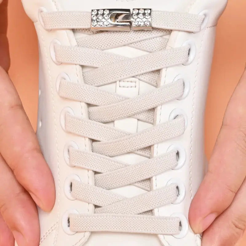 SparkLace No Tie Diamond Buckle Elastic Shoelaces For Kids And Adults Easy Slip On Convenience For Sports Casual Shoes