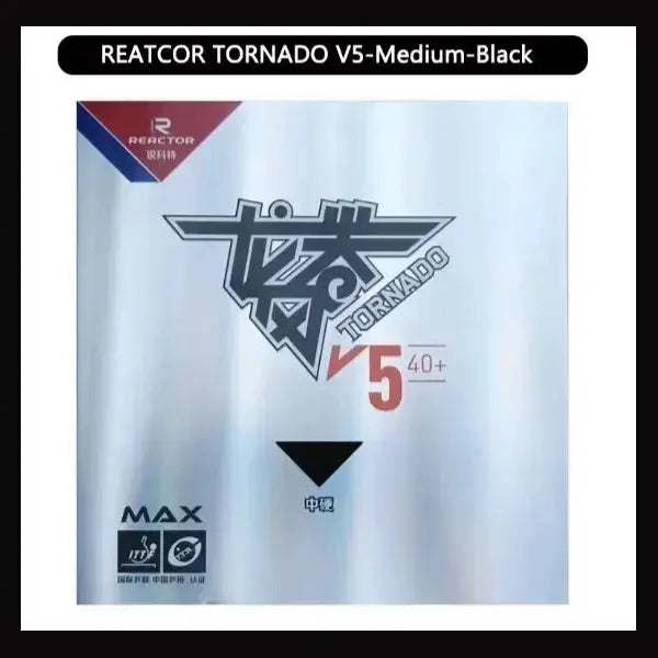 Reactor Tornado V5 Table Tennis Rubber Sticky Loop Attack Ping Pong Rubber With Max Internal Energy Sponge Medium Hard