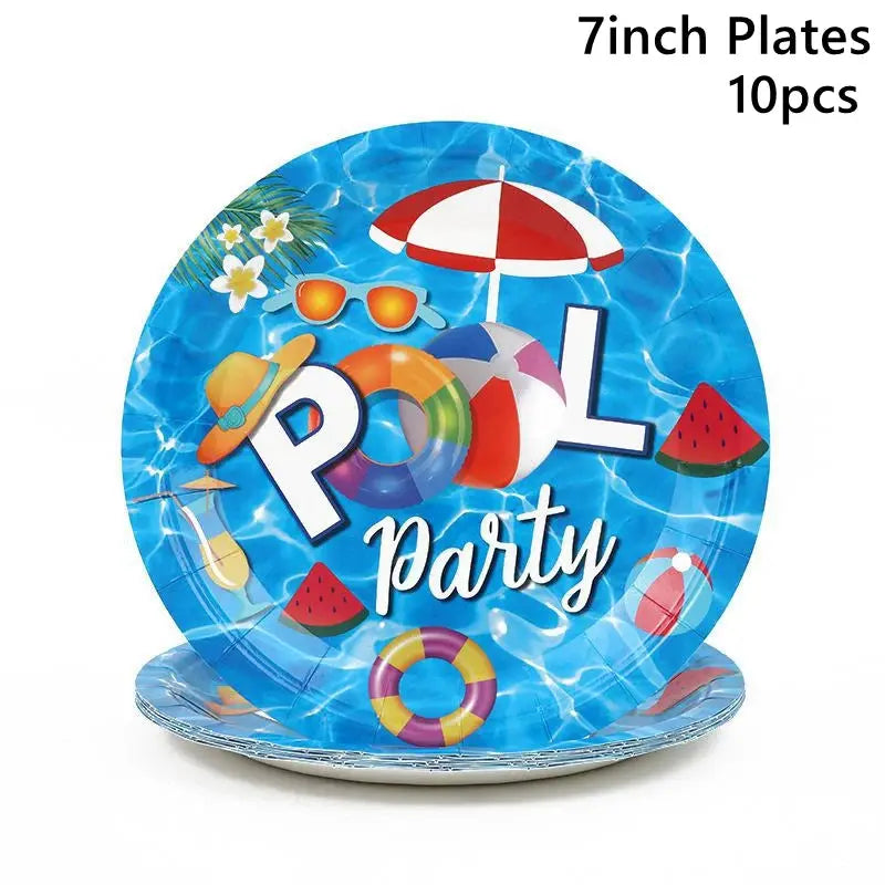 Flamingo Party Decorations for Beach Summer Pool Parties Luau Birthday Celebration Tropical Paper Decor
