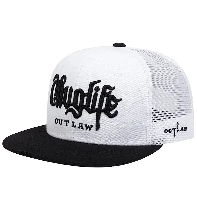 Fashion Fastball Cap Thuglife Embroidery Hip Hop Baseball Hat Snapback For Adults Adjustable Sun Outdoor Casual Bone