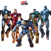ZDTDS Iron Man Avengers MK37 Hammerhead MK12 MK38 Igor MK9 Iron Patriot War Machine Action Figure Collectible Toy
