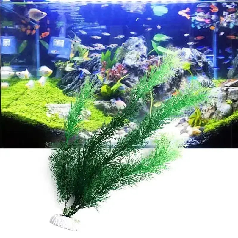 Artificial Aquarium Decor Plants Underwater Water Grass Plastic Plants For Fish Tank Aquarium Decorations
