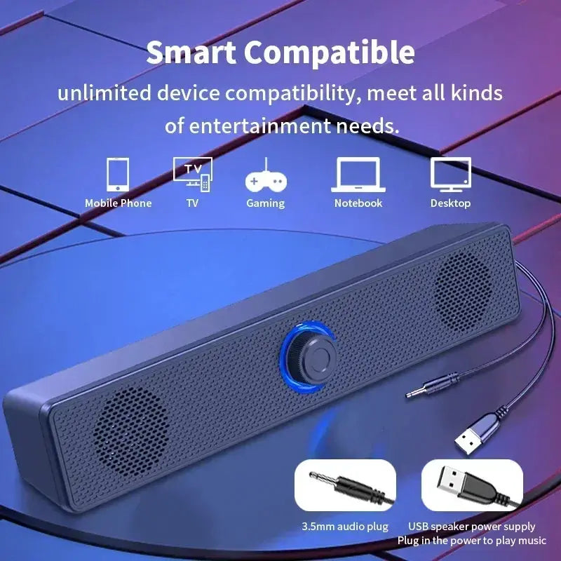 SoundNova 4D Surround Desktop Speaker With Bluetooth And Wired Dual Purpose And High Volume Microphone