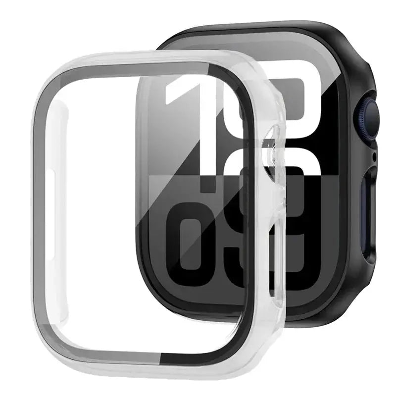 Tempered glass screen protector and clear protective frame for Apple Watch 38–46mm, Simples Market