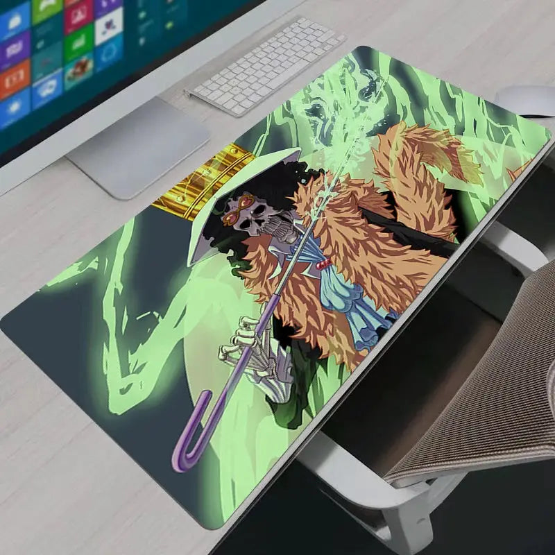 One Piece Luffy HD XXL Gaming Mouse Pad Non Slip Large Keyboard Mat For Home Office Desk