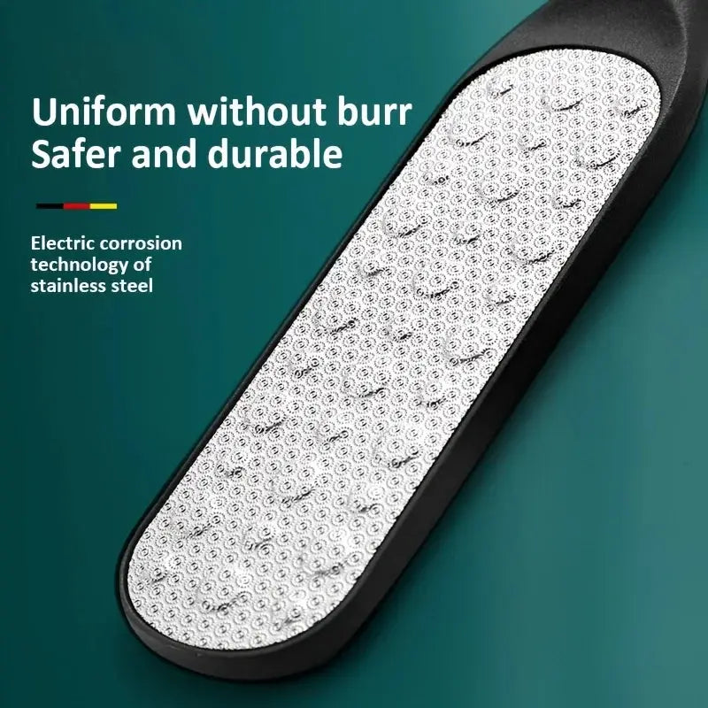 Ouriner 304 Stainless Steel Foot File Double Sided Callus Remover For Dead Skin Professional Pedicure Tool