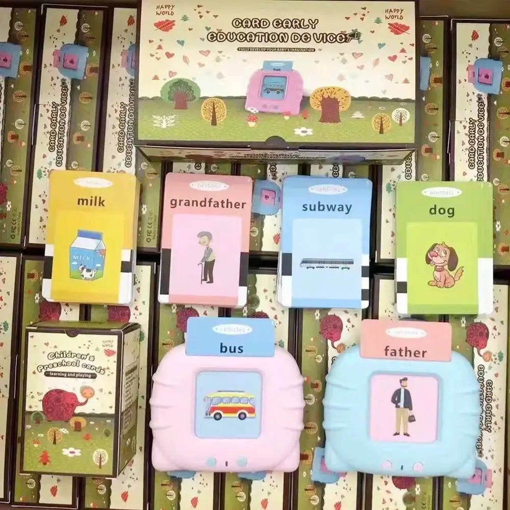 Talking Flashcards For Kids Preschool Learning Toy Engaging Electronic Audio Book Machine For Early Education Gift