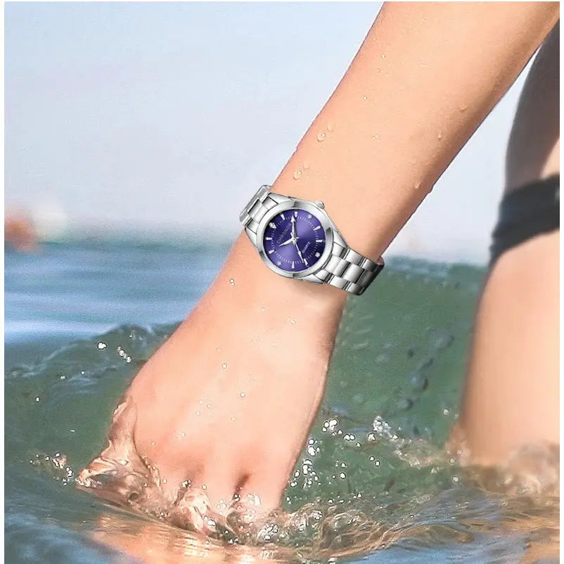 Chronos Elegant Women Watch Luxury Stainless Steel Wristwatch With Japanese Quartz Movement Gift For Her
