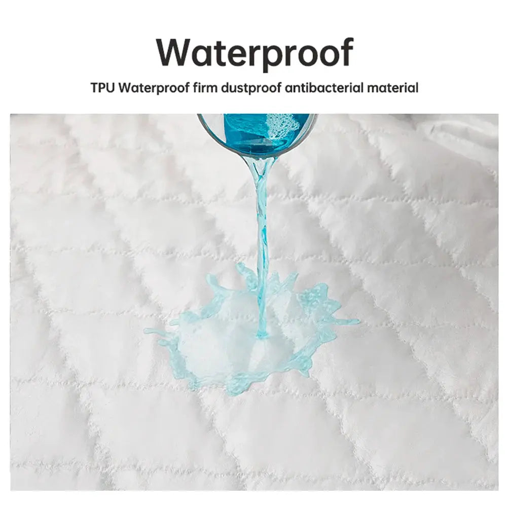 Anqianny Waterproof Mattress Protector Fitted Sheet For Single Double 140 160 Multi Size Gray White