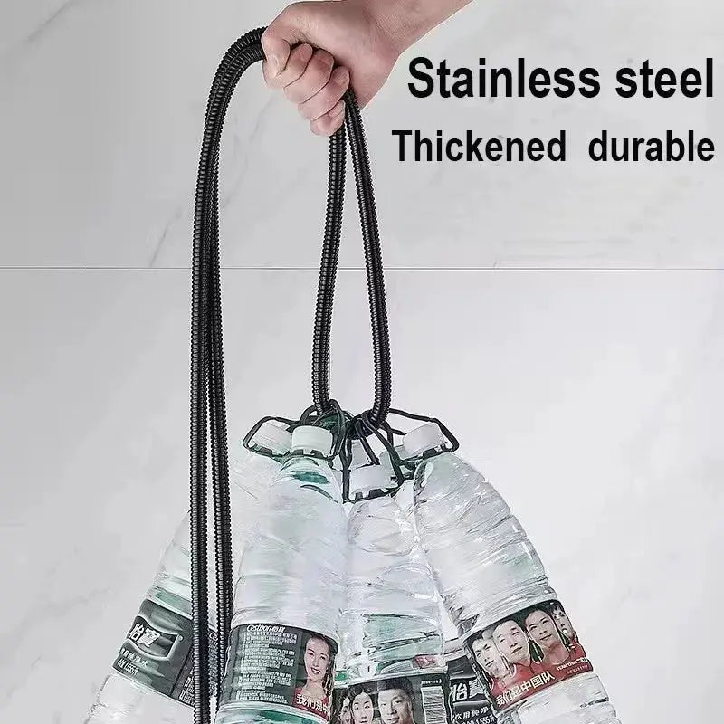 Shower hose by Simples Market, stainless steel, black and silver finish, 1.5–3m length.