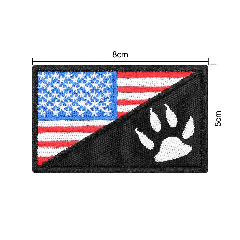One Piece Embroidered Service Dog Patch For Vests And Harnesses Removable Patch For Dogs And Cats
