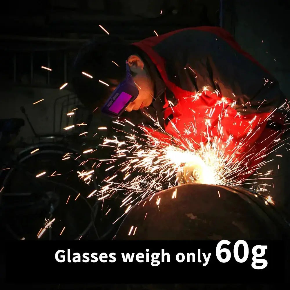 SolarGuard Auto Darkening Welding Goggles Solar Powered Protective Glasses For TIG MIG MMA Plasma Welding Lightweight