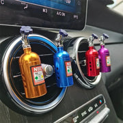 NOS Nitrogen Bottle Car Air Freshener Lemon Scent Vent Clip Aroma Decor Accessory