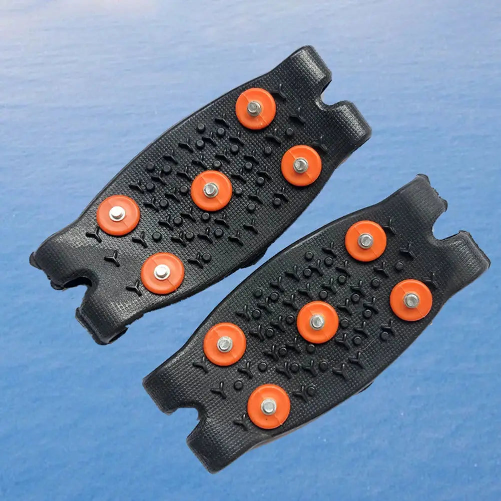 Five Stud Climbing Crampons Anti Slip Mountaineering Cleats Unisex Snow Claw Shoe Covers For Walking Hiking