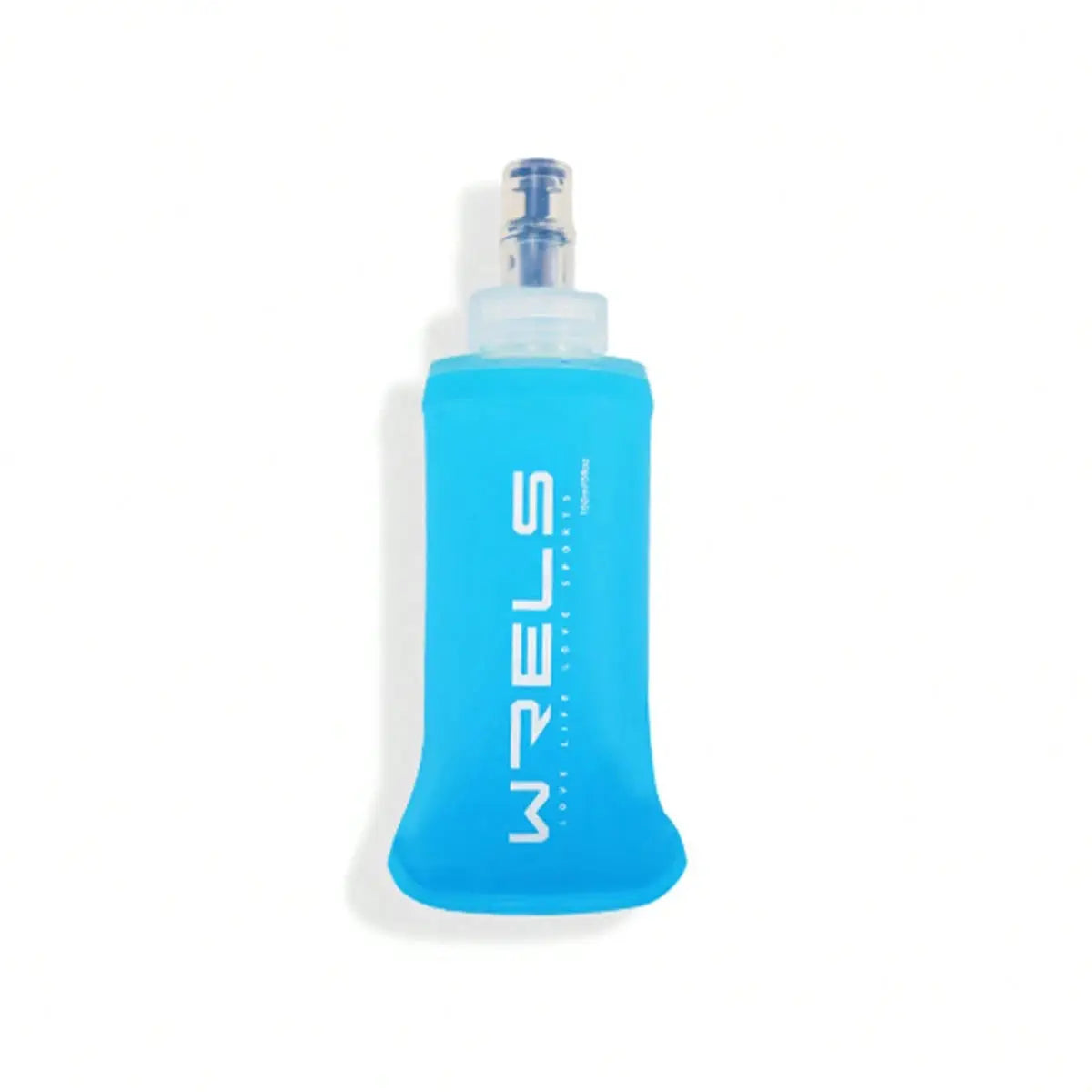 WRELS blue soft folding water bottle BPA-free for camping and outdoor activities