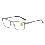 OptiGuard Men Reading Glasses With Blue Light Blocking Alloy Frame For Presbyopia And Screen Time Comfort