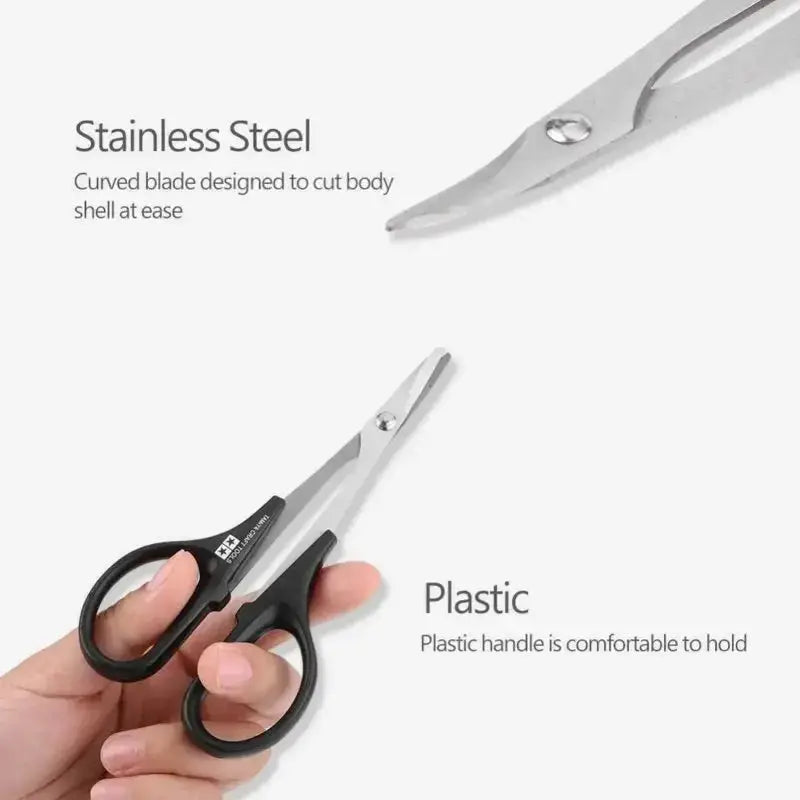 Tamiya Metal Hard Stainless Steel RC Car Scissor Tool 74005 for Polycarbonate Body Shells and Canopies