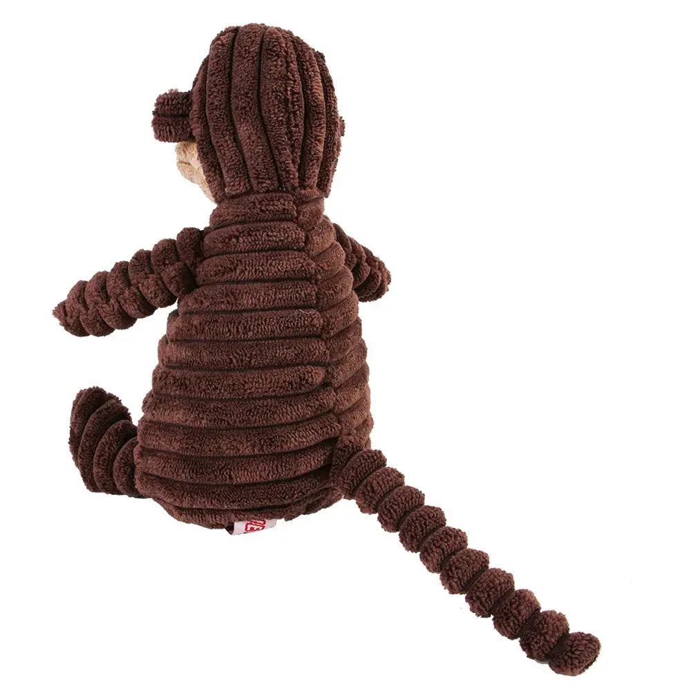 Corduroy Monkey And Pig Voice Plush Molar Toy For Dogs Vent Training Dental Care Teeth Cleaning Large Dog Toys