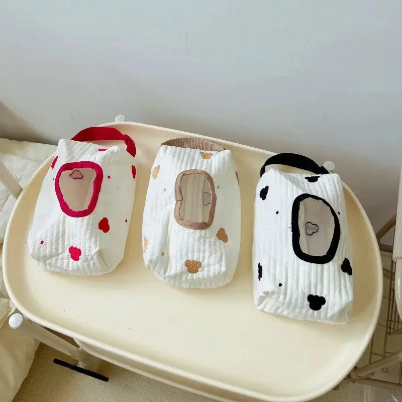 Cartoon Critter Car Tissue Box Holder With Flippable Animal Cover For Wet Wipes And Napkins