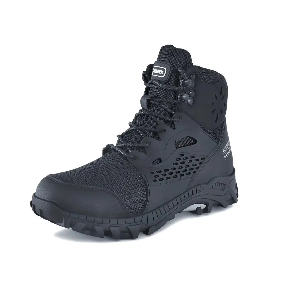 SUADEX S1 safety boot, black steel-toe work shoe with anti-slip sole by Simples Market