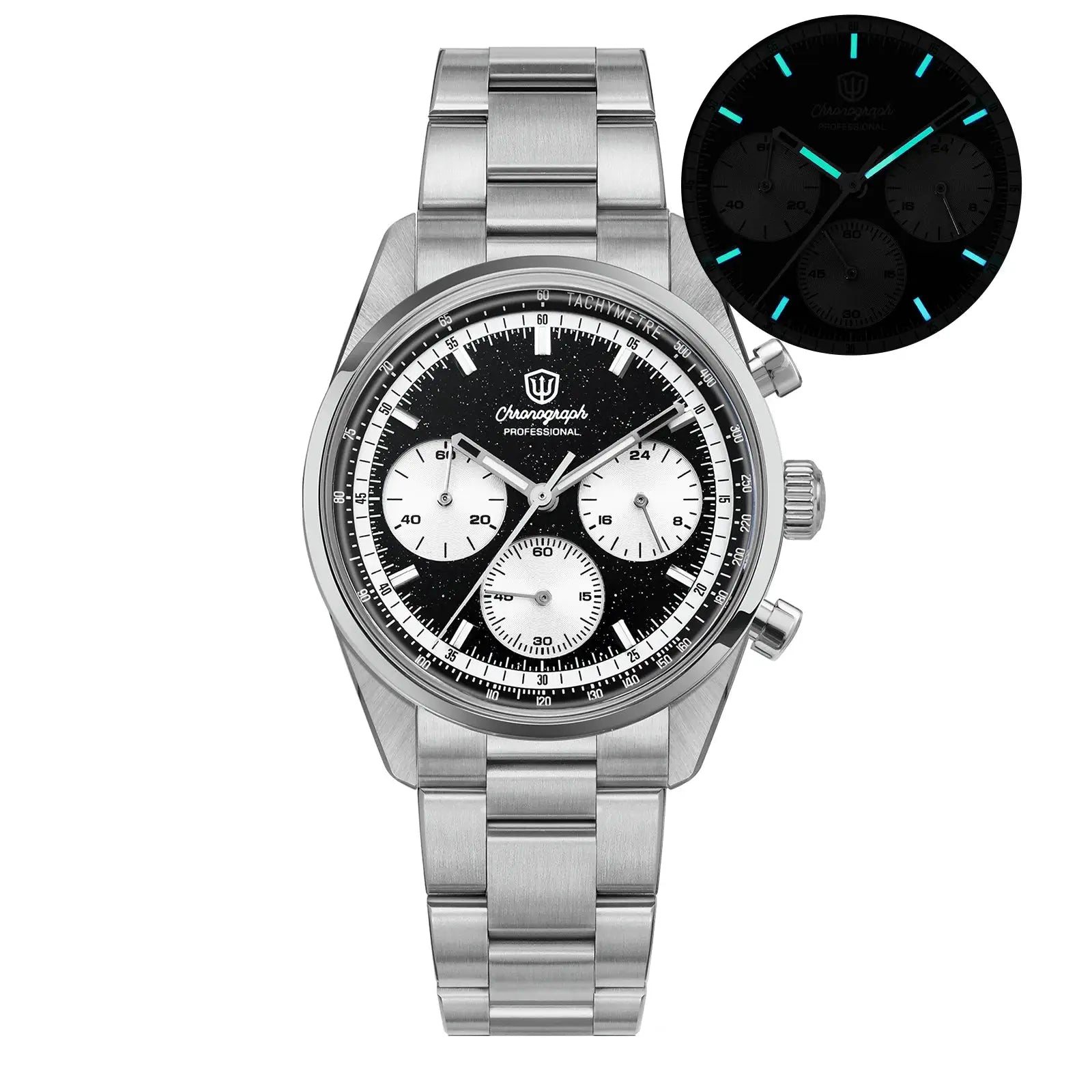 Watchdives WD0526 VK63 stainless steel men’s chronograph watch with sapphire crystal