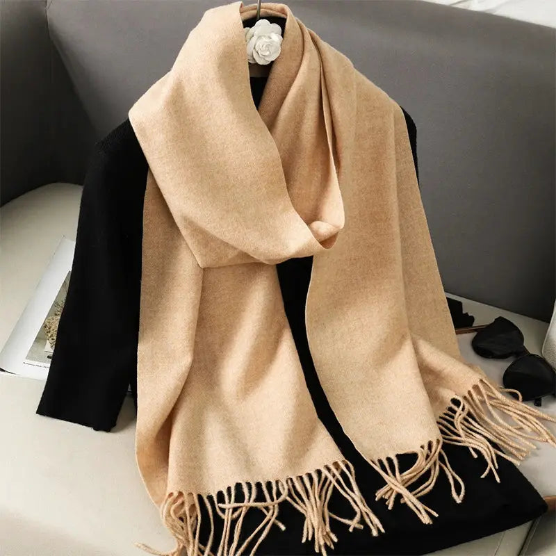 Brand 62 Womens Long Cashmere Blend Winter Scarf Hijab Shawl Wrap For Outdoor Warmth