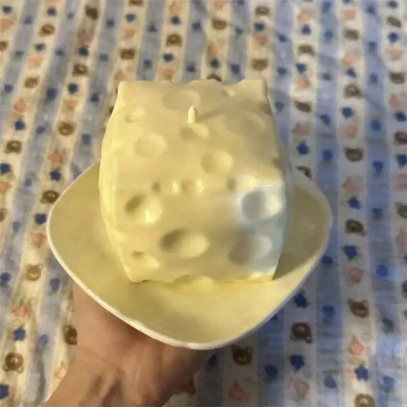 Jumbo Cheese Cube Stress Ball Shapeable Squeeze Ball Fidget Toy For ASMR Sensory Anti Stress Festival Gift