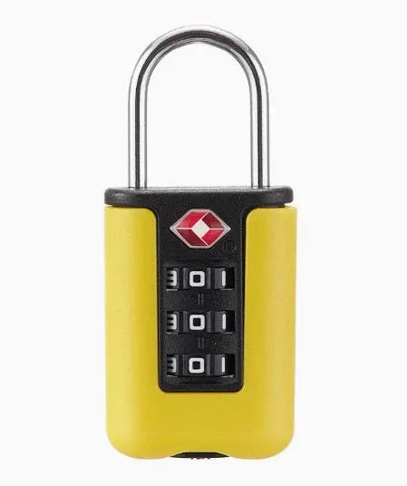 Approved Luggage Lock 3 Digit Combination Padlock for Travel Suitcases Black Security