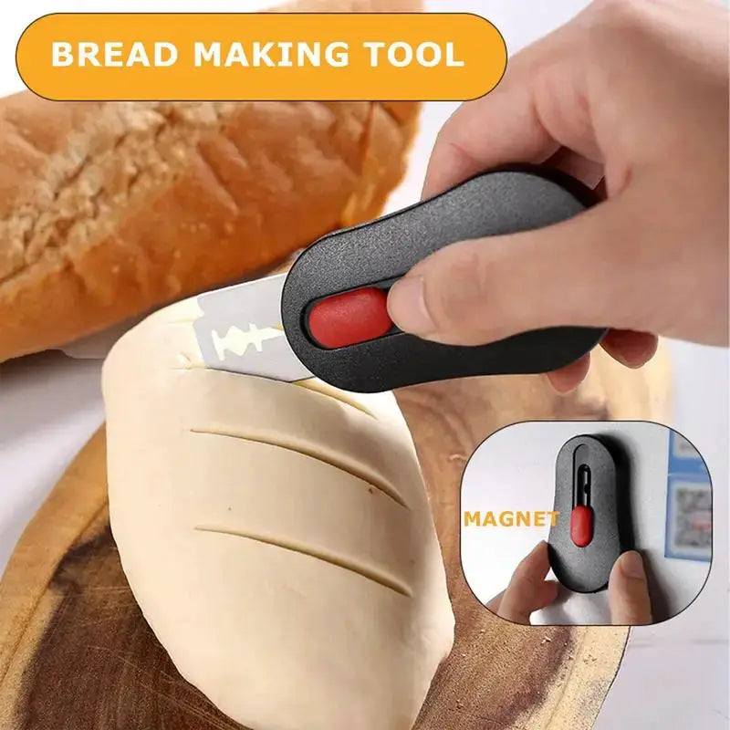 Stainless Steel Kitchen Bread Cutter and Engraving Knife for Precision Slicing and Decorative Bread Art