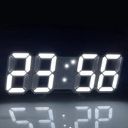 3D LED Digital Clock Luminous Wall Clock Multifunctional USB Plug In Electronic Timepiece For Home Decor