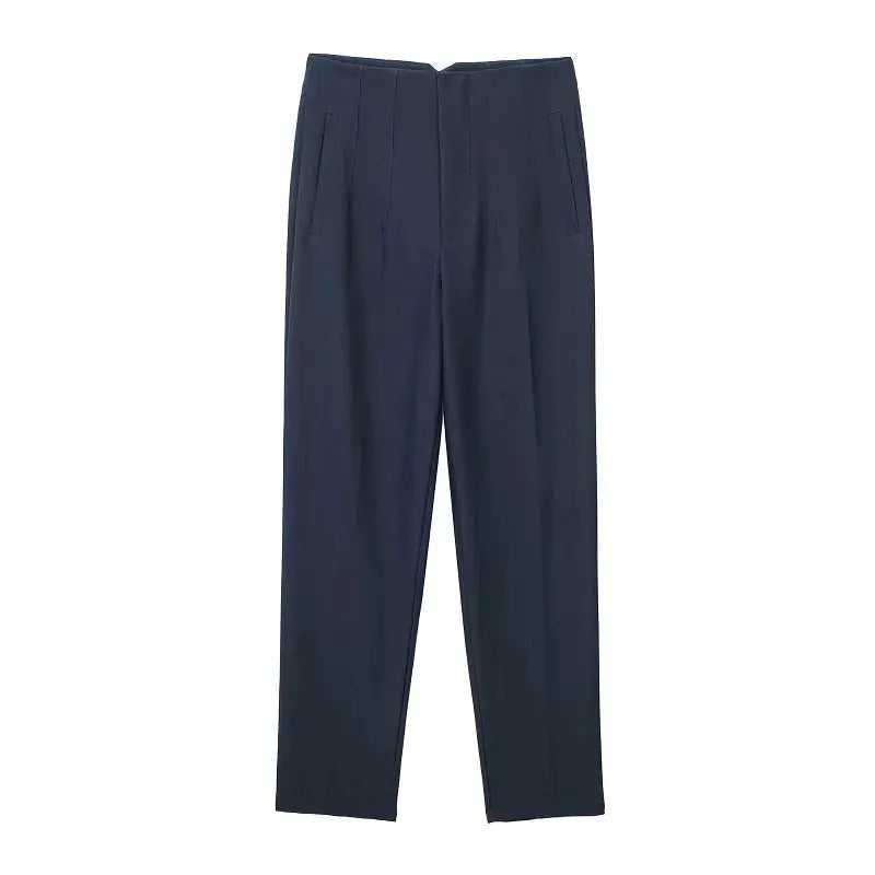 HXAO Ladies High Waist Formal Office Pants Pencil Trousers For Women Black Pink White
