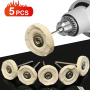 5 Pieces 25mm Cloth Polishing Wheels Buffing Pads For Jewelry And Metal Finishing On Dremel Rotary Tools