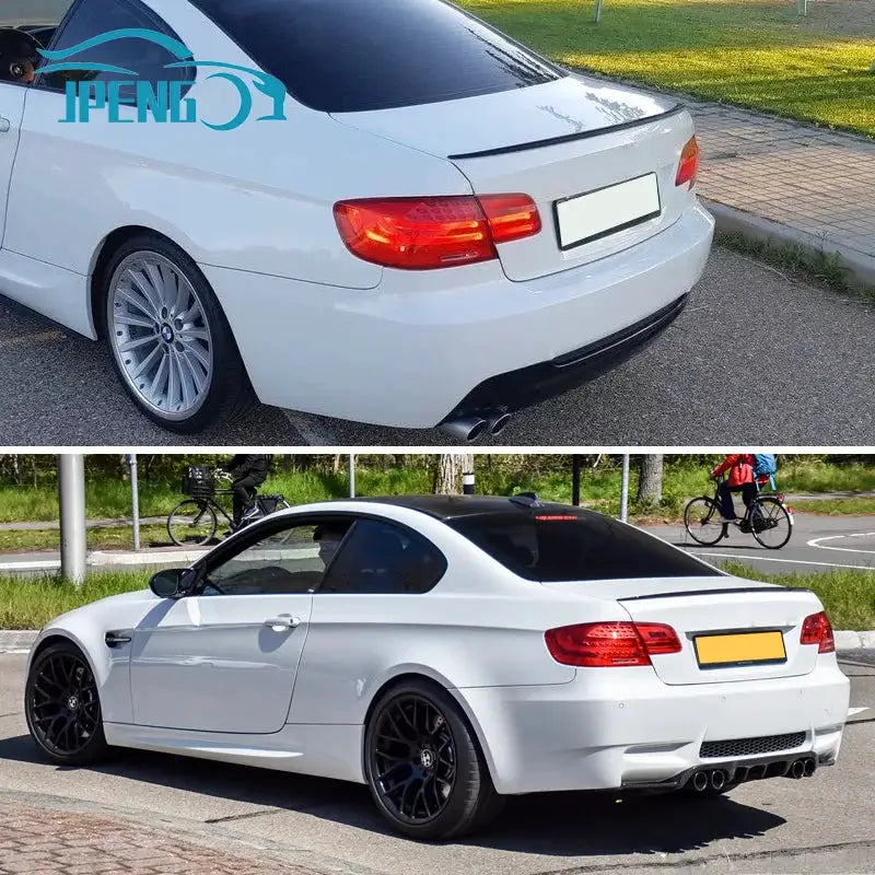 BMW 3 Series E92 coupe M3-style rear spoiler lip cover, black