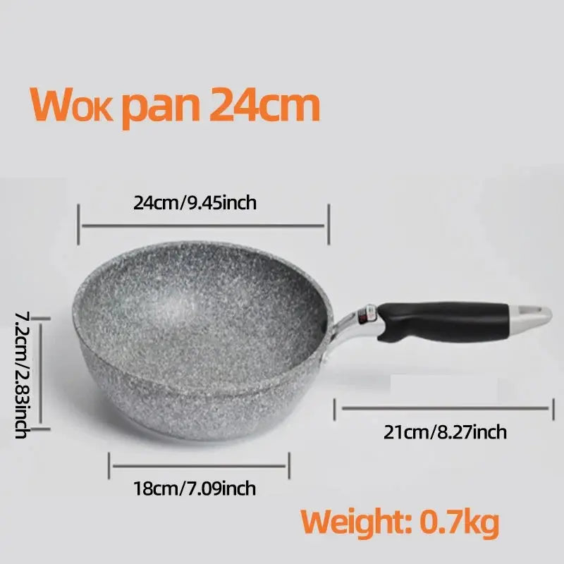 Durable Stone Frying Pan Set 20 24 26 28 Cm Nonstick Skillet For Induction And Gas Stove Cooking